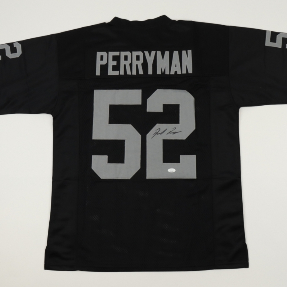 Denzel Perryman Signed Custom Las Vegas  Raiders Autographed Jersey JSA